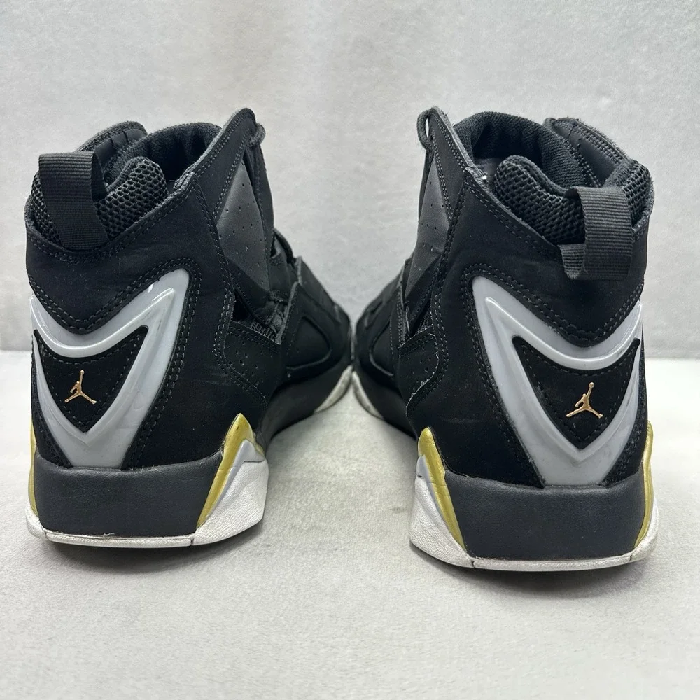Jordan True Flight Mens Size 11.5 Shoes Black / Metallic Gold Casual Sneakers
